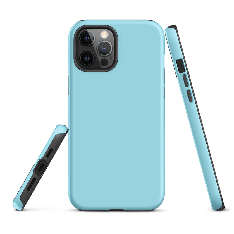 Load image into Gallery viewer, Blizzard Blue iPhone Case Hardshell 3D Wrap Thermal Plain Color CREATIVETECH