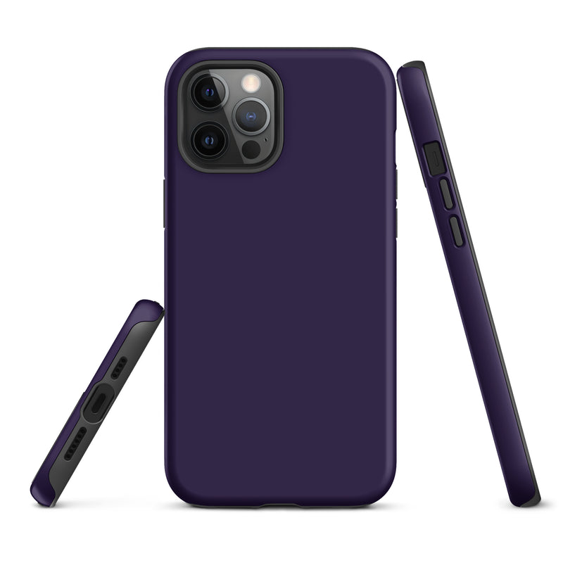 Load image into Gallery viewer, Tolopea Purple iPhone Case Hardshell 3D Wrap Thermal Plain Color CREATIVETECH