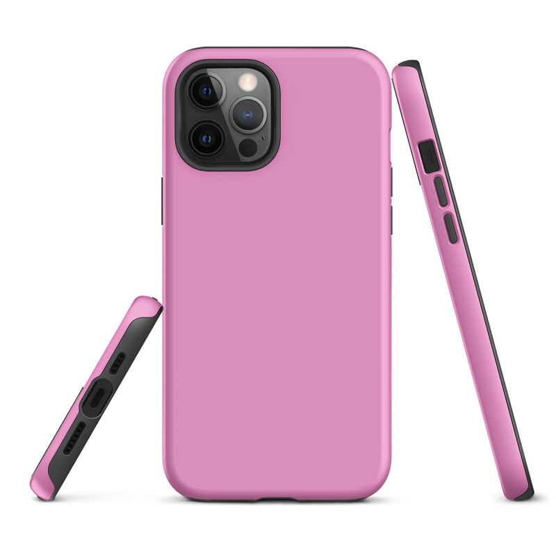 Load image into Gallery viewer, Lavender Rose Pink iPhone Case Hardshell 3D Wrap Thermal Plain Color CREATIVETECH