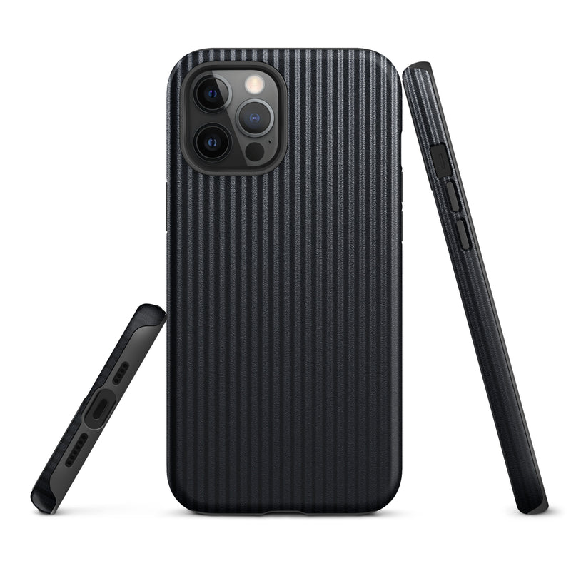 Load image into Gallery viewer, Carbon Fiber Striped iPhone Case Hardshell 3D Wrap Thermal Plain Color CREATIVETECH