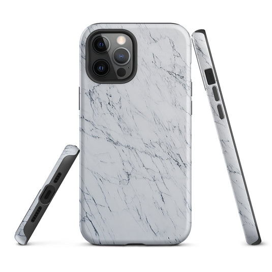 White Marble Stone iPhone Case Hardshell 3D Wrap Thermal CREATIVETECH