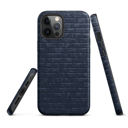 Dark Brick Stone iPhone Case Hardshell 3D Wrap Thermal CREATIVETECH