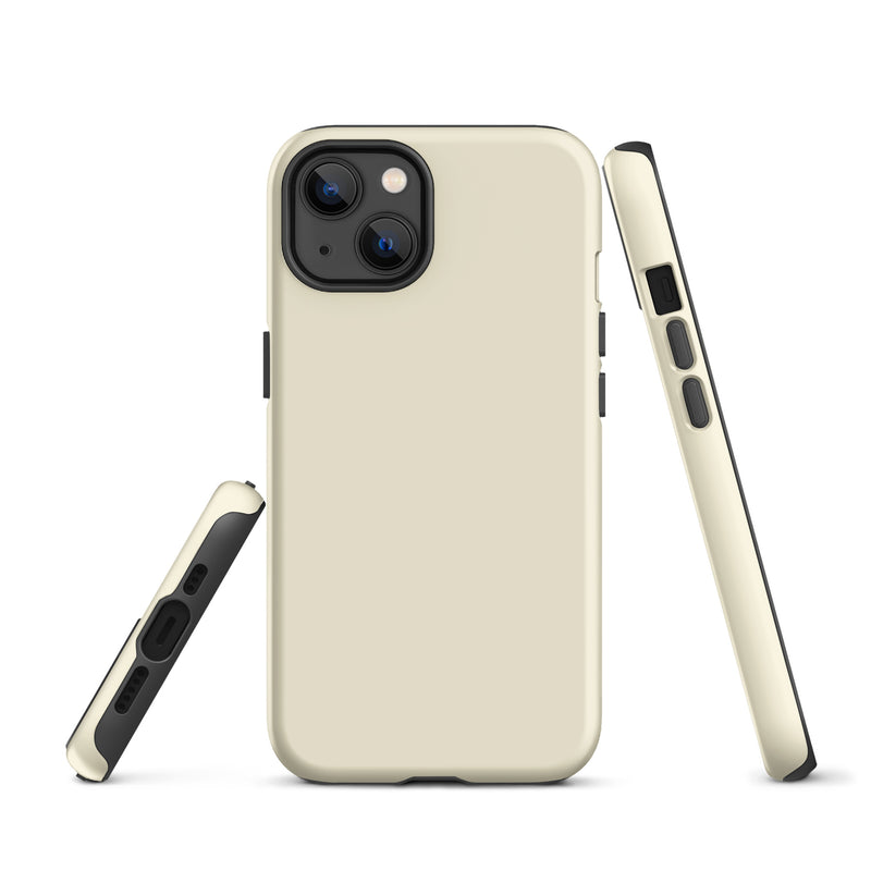 Load image into Gallery viewer, Apricot Yellow iPhone Case Hardshell 3D Wrap Thermal Plain Color CREATIVETECH