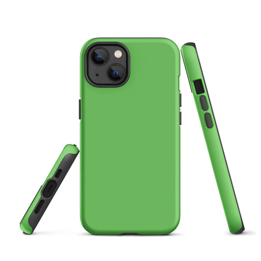 Mantis Green iPhone Case Hardshell 3D Wrap Thermal Plain Color CREATIVETECH