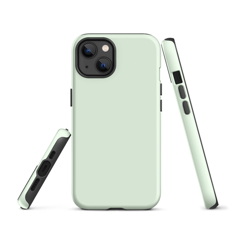 Load image into Gallery viewer, Honeydew Green iPhone Case Hardshell 3D Wrap Thermal Plain Color CREATIVETECH