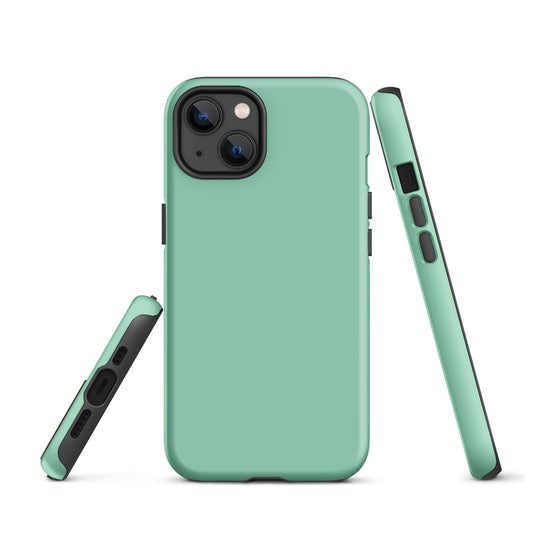 Vista Blue iPhone Case Hardshell 3D Wrap Thermal Plain Color CREATIVETECH