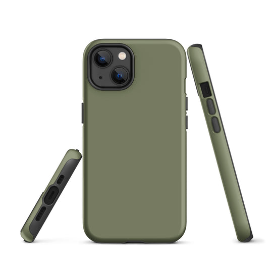 Finch Green iPhone Case Hardshell 3D Wrap Thermal Plain Color CREATIVETECH