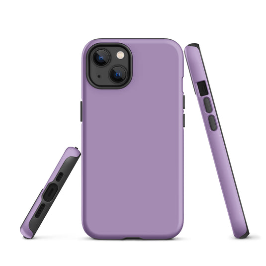 East Side Violet Blue iPhone Case Hardshell 3D Wrap Thermal Plain Color CREATIVETECH
