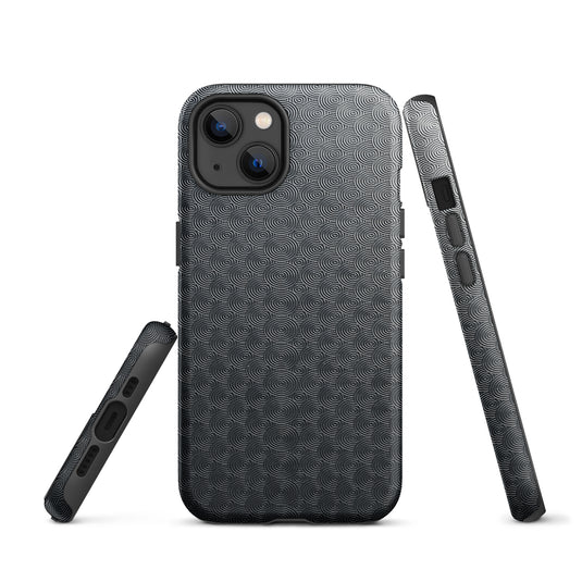 Carved Metal Dark iPhone Case Hardshell 3D Wrap Thermal Plain Color CREATIVETECH
