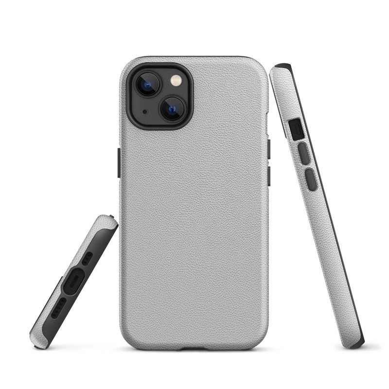 Load image into Gallery viewer, White Leather iPhone Case Hardshell 3D Wrap Thermal CREATIVETECH