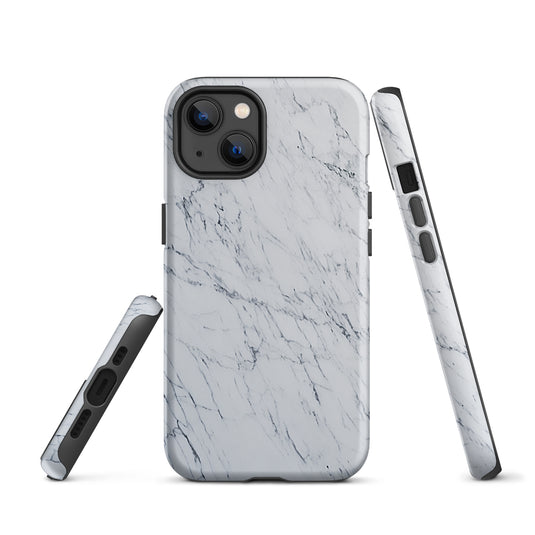 White Marble Stone iPhone Case Hardshell 3D Wrap Thermal CREATIVETECH