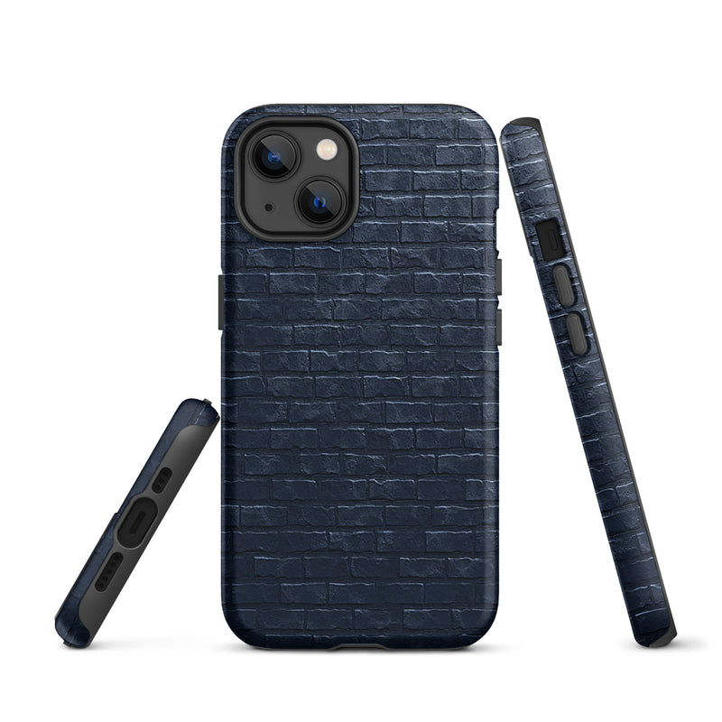 Load image into Gallery viewer, Dark Brick Stone iPhone Case Hardshell 3D Wrap Thermal CREATIVETECH