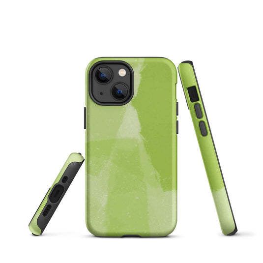Creative Paint Green Colorful Hardshell iPhone Case Double Layer Impact Resistant Tough 3D Wrap CREATIVETECH