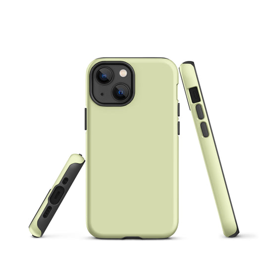 Snow Flurry Green iPhone Case Hardshell 3D Wrap Thermal Plain Color CREATIVETECH