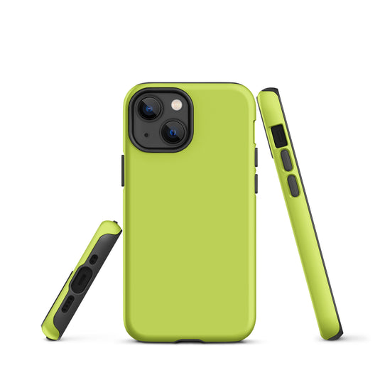 Mindaro Green iPhone Case Hardshell 3D Wrap Thermal Plain Color CREATIVETECH