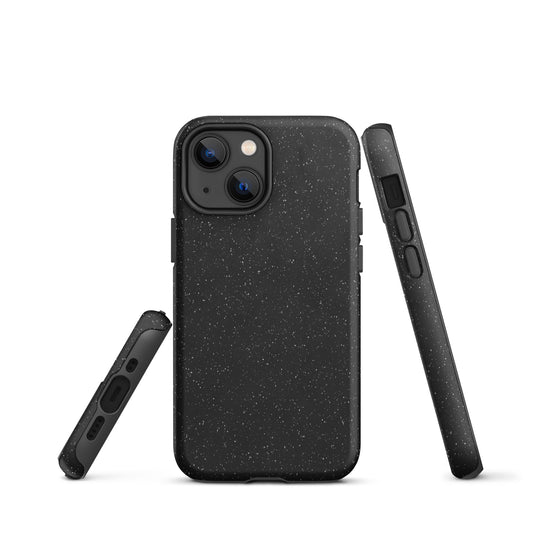 Speckled Black iPhone Case Hardshell 3D Wrap Thermal CREATIVETECH