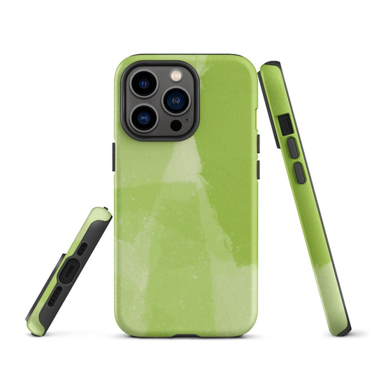 Creative Paint Green Colorful Hardshell iPhone Case Double Layer Impact Resistant Tough 3D Wrap CREATIVETECH