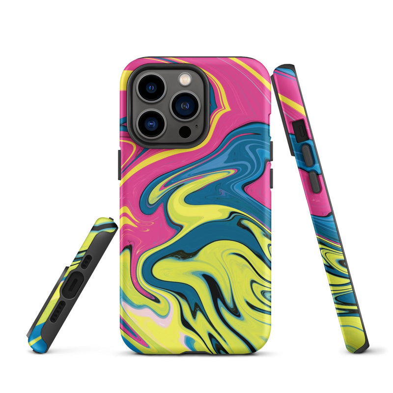 Load image into Gallery viewer, Creative Paint Colorful Hardshell iPhone Case Double Layer Impact Resistant Tough 3D Wrap CREATIVETECH