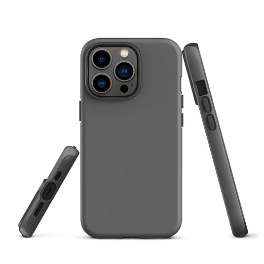 Zambezi Grey iPhone Case Hardshell 3D Wrap Thermal Plain Color CREATIVETECH