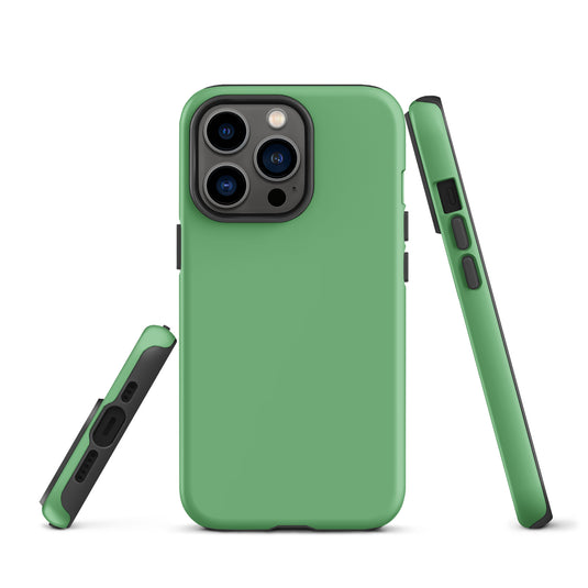 Bay Leaf Green iPhone Case Hardshell 3D Wrap Thermal Plain Color CREATIVETECH