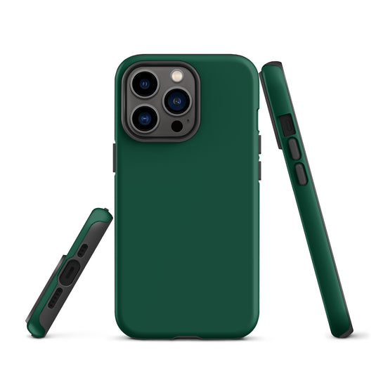 British Racing Green iPhone Case Hardshell 3D Wrap Thermal Plain Color CREATIVETECH