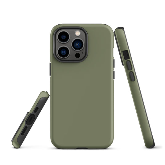 Finch Green iPhone Case Hardshell 3D Wrap Thermal Plain Color CREATIVETECH