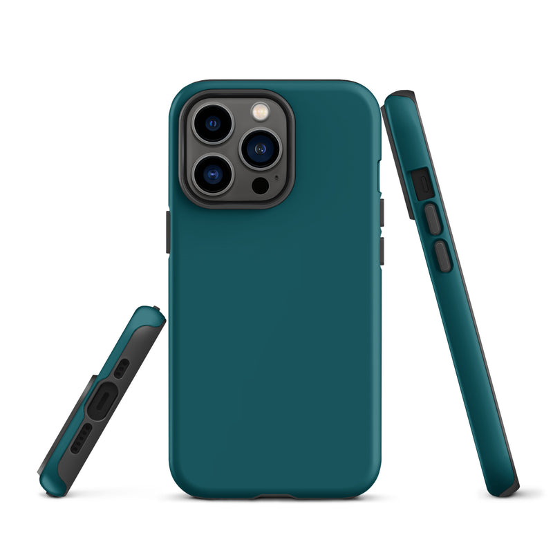 Load image into Gallery viewer, Sherpa Blue iPhone Case Hardshell 3D Wrap Thermal Plain Color CREATIVETECH