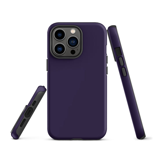 Tolopea Purple iPhone Case Hardshell 3D Wrap Thermal Plain Color CREATIVETECH