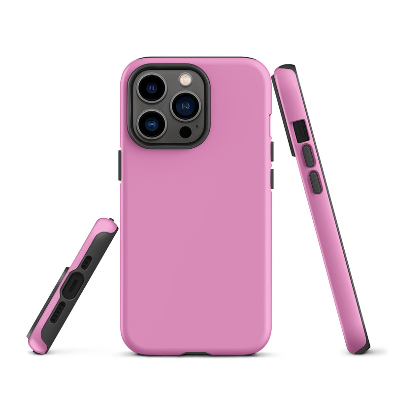 Load image into Gallery viewer, Lavender Rose Pink iPhone Case Hardshell 3D Wrap Thermal Plain Color CREATIVETECH