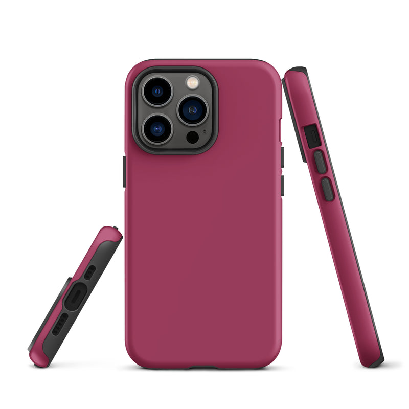 Load image into Gallery viewer, Lipstick Red iPhone Case Hardshell 3D Wrap Thermal Plain Color CREATIVETECH