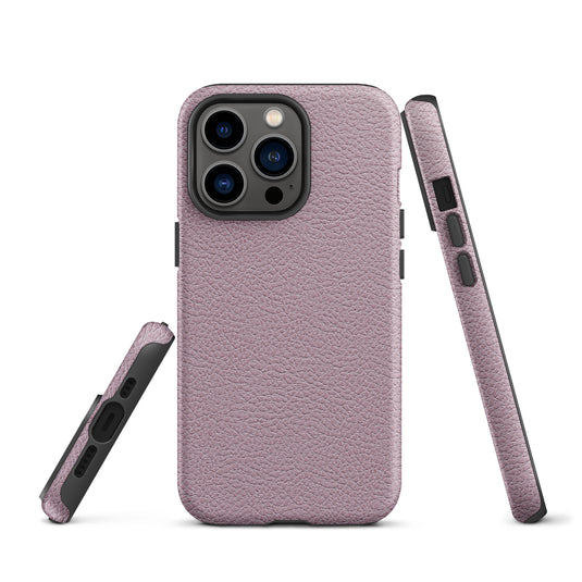 Ash Pink Leather iPhone Case Hardshell 3D Wrap Thermal CREATIVETECH