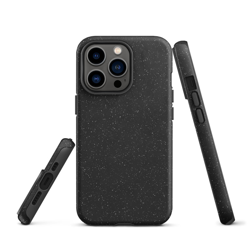 Load image into Gallery viewer, Speckled Black iPhone Case Hardshell 3D Wrap Thermal CREATIVETECH