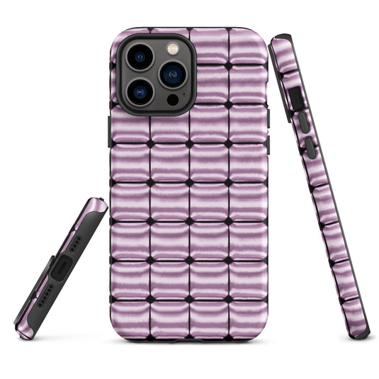 Rose Gold Metal Cubic Colorful iPhone Case Double Layer Impact Resistant Tough 3D Wrap Matte or Glossy Finish CREATIVETECH