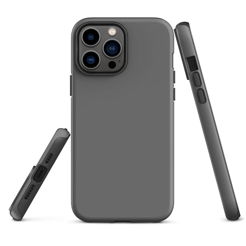 Load image into Gallery viewer, Grey iPhone Case Hardshell 3D Wrap Thermal Plain Color CREATIVETECH
