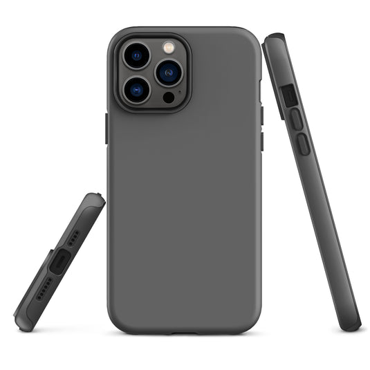 Zambezi Grey iPhone Case Hardshell 3D Wrap Thermal Plain Color CREATIVETECH