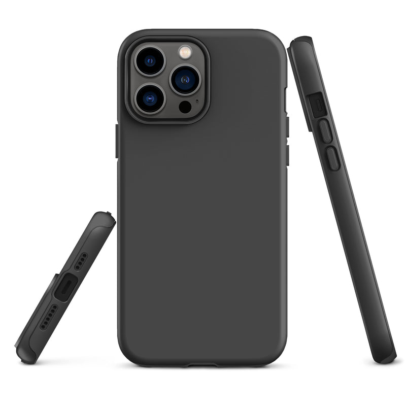 Load image into Gallery viewer, Eclipse Grey iPhone Case Hardshell 3D Wrap Thermal Plain Color CREATIVETECH