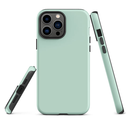 Aero Blue iPhone Case Hardshell 3D Wrap Thermal Plain Color CREATIVETECH