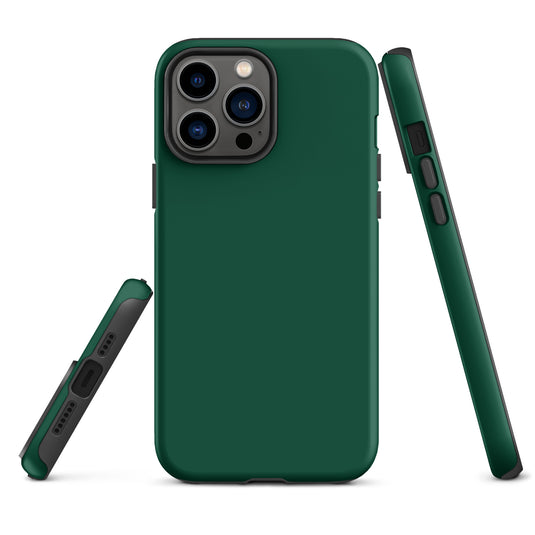 British Racing Green iPhone Case Hardshell 3D Wrap Thermal Plain Color CREATIVETECH