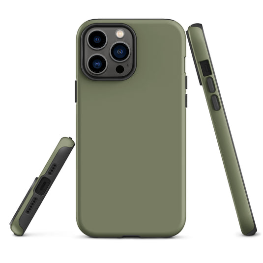 Finch Green iPhone Case Hardshell 3D Wrap Thermal Plain Color CREATIVETECH