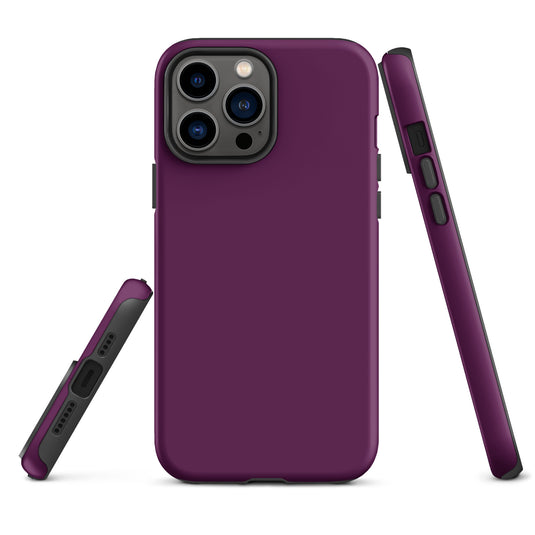 Tyrian Purple iPhone Case Hardshell 3D Wrap Thermal Plain Color CREATIVETECH