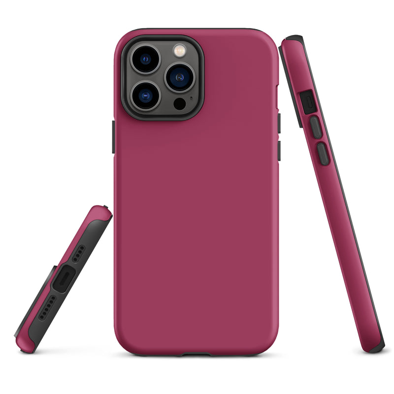Load image into Gallery viewer, Lipstick Red iPhone Case Hardshell 3D Wrap Thermal Plain Color CREATIVETECH