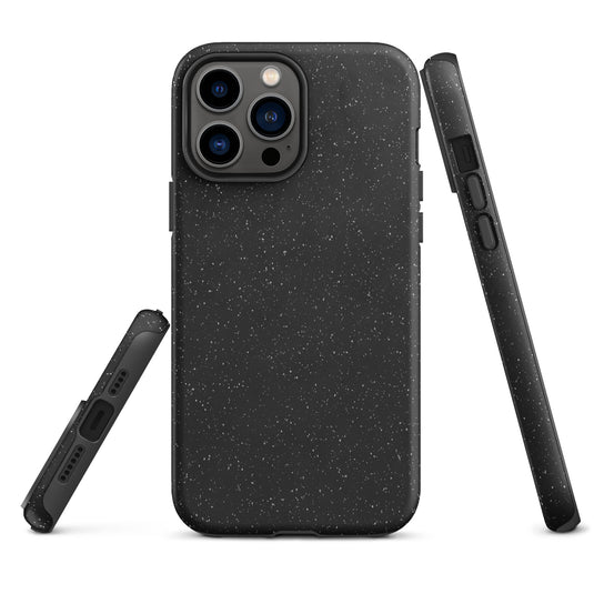 Speckled Black iPhone Case Hardshell 3D Wrap Thermal CREATIVETECH