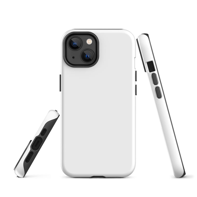 Load image into Gallery viewer, White iPhone Case Hardshell 3D Wrap Thermal Plain Color CREATIVETECH