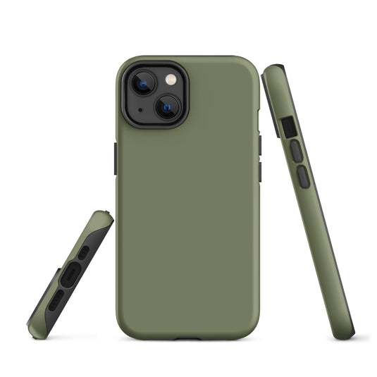 Finch Green iPhone Case Hardshell 3D Wrap Thermal Plain Color CREATIVETECH