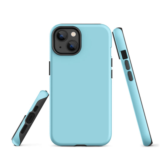 Blizzard Blue iPhone Case Hardshell 3D Wrap Thermal Plain Color CREATIVETECH