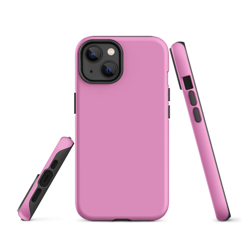 Load image into Gallery viewer, Lavender Rose Pink iPhone Case Hardshell 3D Wrap Thermal Plain Color CREATIVETECH