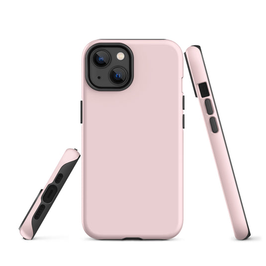 Pale Pink iPhone Case Hardshell 3D Wrap Thermal Plain Color CREATIVETECH
