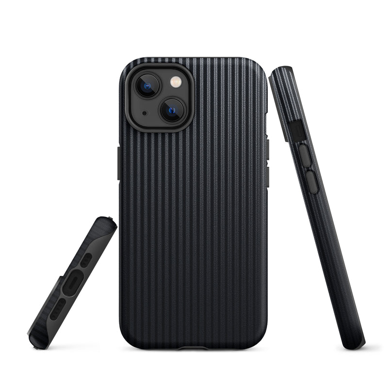 Load image into Gallery viewer, Carbon Fiber Striped iPhone Case Hardshell 3D Wrap Thermal Plain Color CREATIVETECH