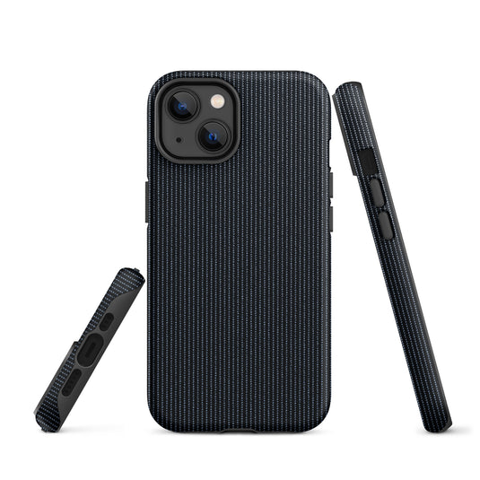 Black Textile iPhone Case Hardshell 3D Wrap Thermal Plain Color CREATIVETECH