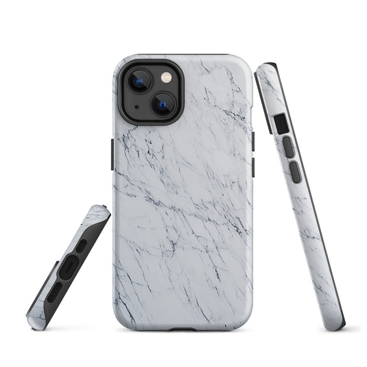 White Marble Stone iPhone Case Hardshell 3D Wrap Thermal CREATIVETECH